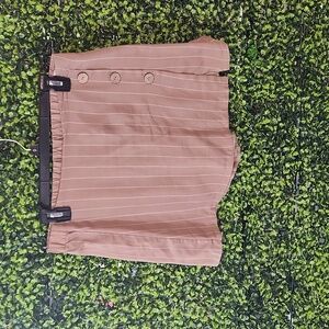 Haunte Maude Pink and White Striped Skort Size Large